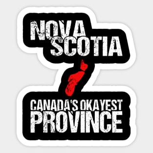 Nova Scotia Canada's Okayest Province NS Sticker